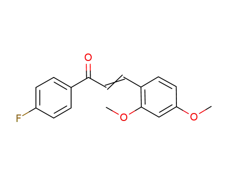 Molecular Structure of 336101-27-0 (2,4-DIMETHOXY-4'-FLUOROCHALCONE, 97)