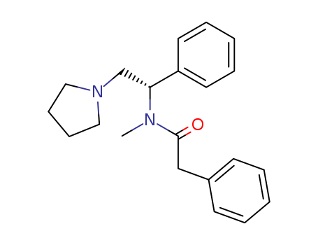 157947-87-0,N-methyl-N-(1-phenyl-2-(1-pyrrolidinyl)ethyl)phenylacetamide,Benzeneacetamide,N-methyl-N-[1-phenyl-2-(1-pyrrolidinyl)ethyl]-, (S)-