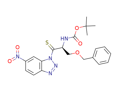 Carbamic acid,[2-(6-nitro-1H-benzotriazol-1-yl)-1-[(phenylmethoxy)methyl]-2-thioxoethyl]-,1,1-dimethylethyl ester, (S)- (9CI)