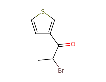 Molecular Structure of 31648-17-6 (1-Propanone, 2-bromo-1-(3-thienyl)- (8CI,9CI))