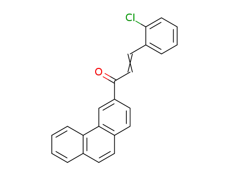 Molecular Structure of 31919-49-0 ((E)-3-(2-Chloro-phenyl)-1-phenanthren-3-yl-propenone)