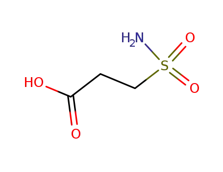 Molecular Structure of 15441-10-8 (3-(Aminosulfonyl)propanoic acid)