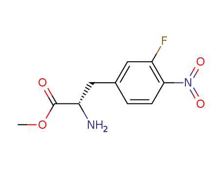 Molecular Structure of 160247-85-8 ((S)-3-fluoro-4-nitrophenylalanine methyl ester)
