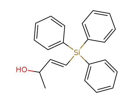 Molecular Structure of 129158-83-4 (3-Buten-2-ol, 4-(triphenylsilyl)-, (E)-)