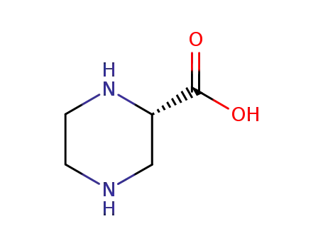 Molecular Structure of 147650-70-2 ((S)-Piperazine-2-carboxylic acid)