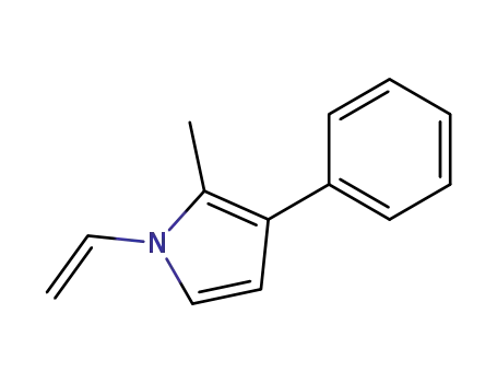 Molecular Structure of 81547-88-8 (1H-Pyrrole, 1-ethenyl-2-methyl-3-phenyl-)
