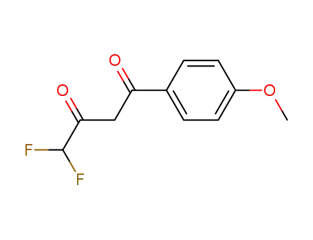 Molecular Structure of 189347-40-8 (4,4-DIFLUORO-1-(4-METHOXY-PHENYL)-BUTANE-1,3-DIONE)
