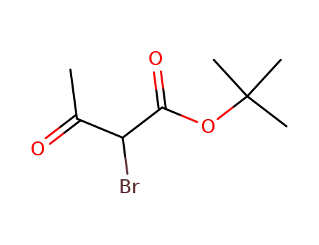 Molecular Structure of 36082-04-9 (Butanoic acid, 2-bromo-3-oxo-, 1,1-dimethylethyl ester)