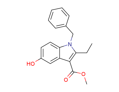 1H-Indole-3-carboxylic acid, 2-ethyl-5-hydroxy-1-(phenylmethyl)-, methyl ester
