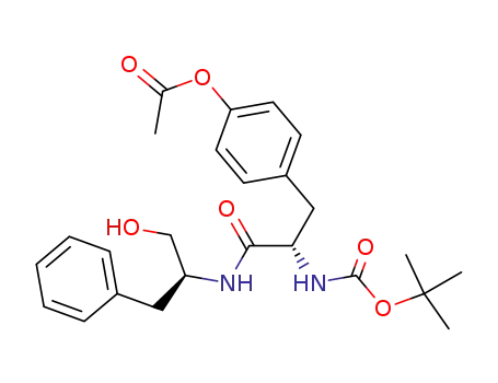 (S)-N-[(S)-1-benzyl-2-hydroxyethyl]-3-(4-acetoxyphenyl)-2-[N-(tert.butoxycarbonyl)amino]propionamide