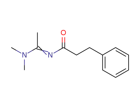 Molecular Structure of 173372-67-3 (Benzenepropanamide, N-[1-(dimethylamino)ethylidene]-)