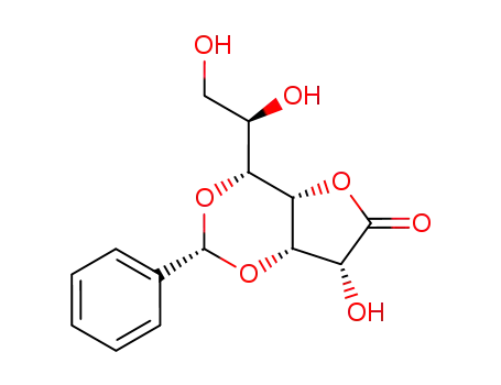 Molecular Structure of 151794-98-8 (3,5(R)-O-benzylidene-D-glycero-D-gulo-heptono-1,4-lactone)