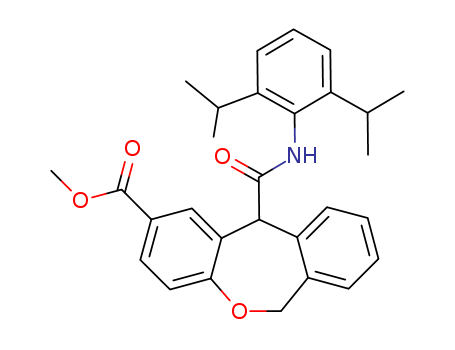 144170-16-1,methyl 11-{[2,6-bis(1-methylethyl)phenyl]carbamoyl}-6,11-dihydrodibenzo[b,e]oxepine-2-carboxylate,