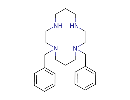 Molecular Structure of 151367-38-3 (1,4,8,11-Tetraazacyclotetradecane, 1,11-bis(phenylmethyl)-)