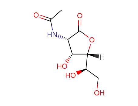 Molecular Structure of 28876-37-1 (2-ACETAMIDO-2-DEOXY-D-MANNONO-1,4-LACTONE)
