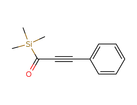 Molecular Structure of 112947-69-0 (Silane, trimethyl(1-oxo-3-phenyl-2-propynyl)-)