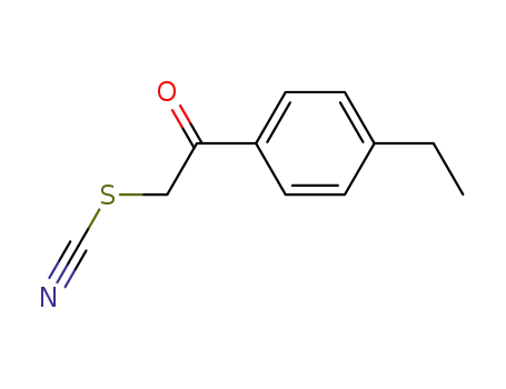 Molecular Structure of 6097-24-1 (Thiocyanic acid, 2-(4-ethylphenyl)-2-oxoethyl ester)