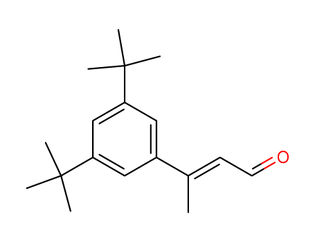 Molecular Structure of 178688-25-0 (2-Butenal,3-[3,5-bis(1,1-dimethylethyl)phenyl]-, (2E)-)