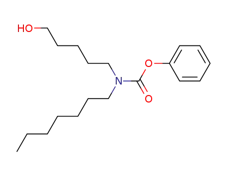 Molecular Structure of 139772-99-9 (Carbamic acid, heptyl(5-hydroxypentyl)-, phenyl ester)