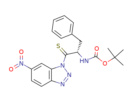 Carbamic acid,[(1S)-2-(6-nitro-1H-benzotriazol-1-yl)-1-(phenylmethyl)-2-thioxoethyl]-,1,1-dimethylethyl ester (9CI)