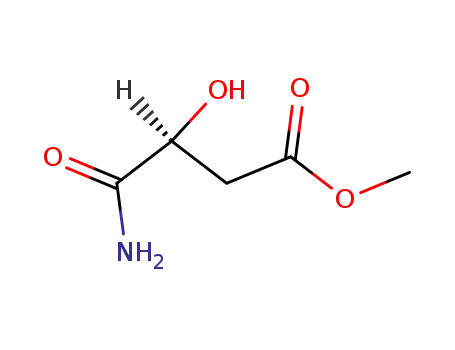 Molecular Structure of 99494-39-0 ((S)-2-hydroxy-3-(methoxycarbonyl)propionamide)