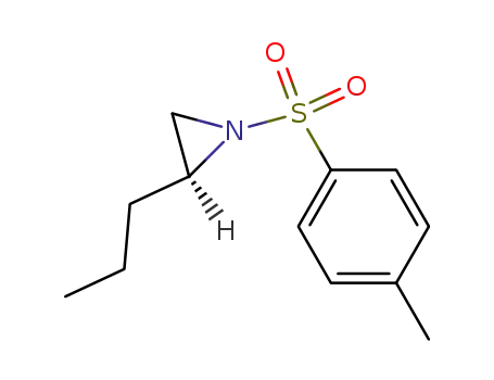 Molecular Structure of 170956-17-9 (Aziridine, 1-[(4-methylphenyl)sulfonyl]-2-propyl-, (2S)-)