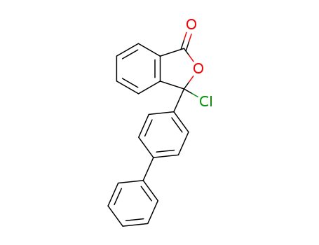 Molecular Structure of 80975-11-7 (1(3H)-Isobenzofuranone, 3-[1,1'-biphenyl]-4-yl-3-chloro-)