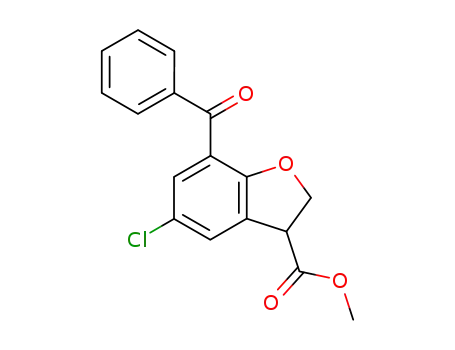 methyl 7-benzoyl-5-chloro-2,3-dihydro-1-benzofuran-3-carboxylate
