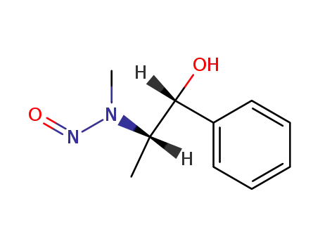 Molecular Structure of 1850-61-9 ((1R,2S)-2-[methyl(nitroso)amino]-1-phenylpropan-1-ol)