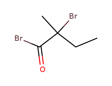 Molecular Structure of 106265-07-0 (2-Bromo-2-methylbutanoyl bromide)