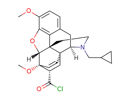 Molecular Structure of 742104-52-5 ((5α,7α)-17-(cyclopropylmethyl)-4,5-epoxy-3,6-dimethoxy-6,14-ethenomorphinan-7-carboxyl chloride)