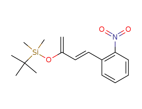 Molecular Structure of 287920-04-1 (<i>tert</i>-butyl-dimethyl-[1-methylene-3-(2-nitro-phenyl)-allyloxy]-silane)