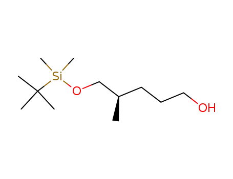Molecular Structure of 143728-66-9 (1-Pentanol, 5-[[(1,1-dimethylethyl)dimethylsilyl]oxy]-4-methyl-, (R)-)
