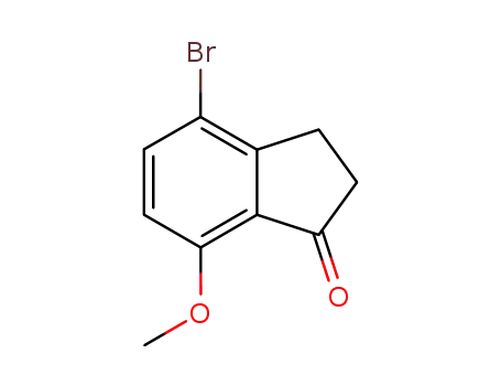 Molecular Structure of 5411-61-0 (4-Bromo-7-methoxy-indan-1-one)