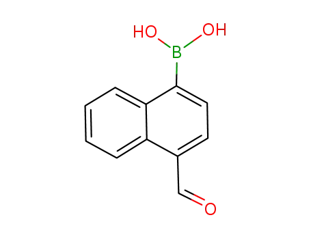 Molecular Structure of 332398-52-4 ((4-FORMYL-1-NAPHTHALENE)BORONIC ACID)