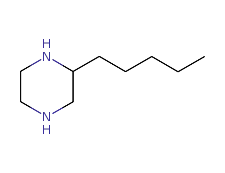 Molecular Structure of 6303-79-3 (Piperazine, 2-pentyl- (7CI,8CI,9CI))