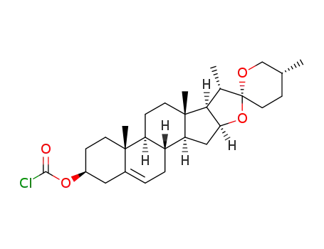 Molecular Structure of 1337989-08-8 (diosgenyl chloroformate)
