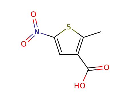 Molecular Structure of 566947-04-4 (3-Thiophenecarboxylicacid,2-methyl-5-nitro-(9CI))