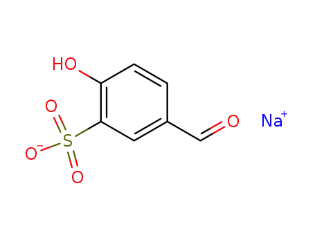 Molecular Structure of 62708-58-1 (4-FORMYL-1-PHENOL-2-SULFONIC ACID SODIUM SALT)