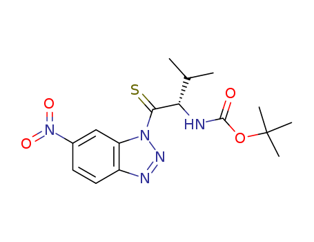 Carbamic acid,[(1S)-2-methyl-1-[(6-nitro-1H-benzotriazol-1-yl)thioxomethyl]propyl]-,1,1-dimethylethyl ester (9CI)