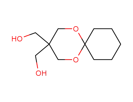 Molecular Structure of 714-88-5 (1,5-dioxaspiro[5.5]undecane-3,3-diyldimethanol)