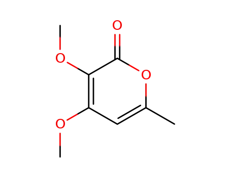 Molecular Structure of 75743-71-4 (2H-Pyran-2-one, 3,4-dimethoxy-6-methyl-)