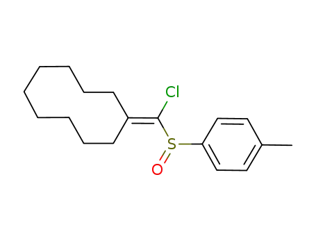 Molecular Structure of 596118-86-4 (Cyclodecane, [chloro[(4-methylphenyl)sulfinyl]methylene]-)