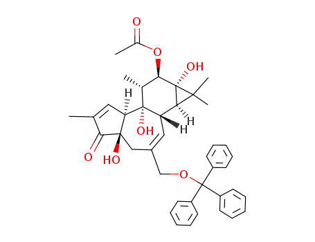 Molecular Structure of 92590-31-3 (phorbol 12-acetate-20-trityl)