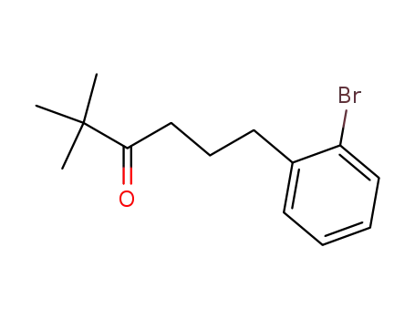Molecular Structure of 590400-93-4 (3-Hexanone, 6-(2-bromophenyl)-2,2-dimethyl-)