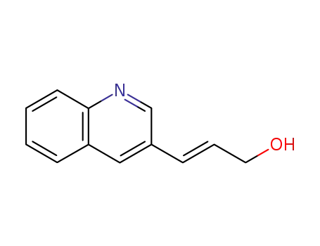 Molecular Structure of 212078-35-8 (2-Propen-1-ol, 3-(3-quinolinyl)-, (2E)-)