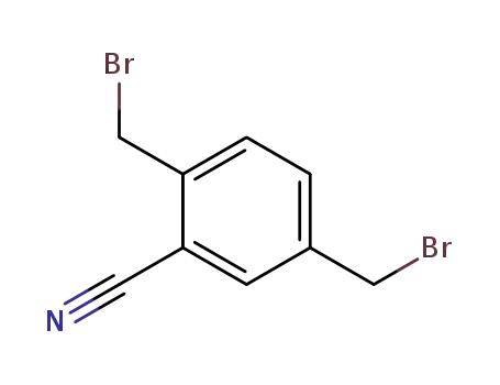 Molecular Structure of 160039-16-7 (Benzonitrile, 2,5-bis(bromomethyl)-)