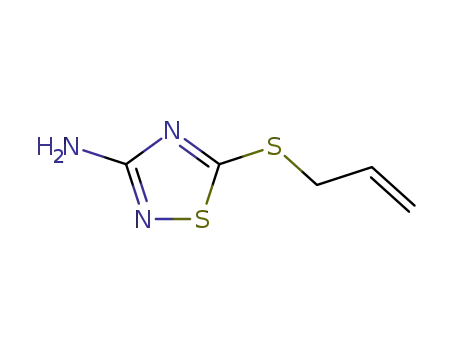 Molecular Structure of 60093-12-1 (3-AMINO-5-ALLYLTHIO-1,2,4-THIADIAZOLE)