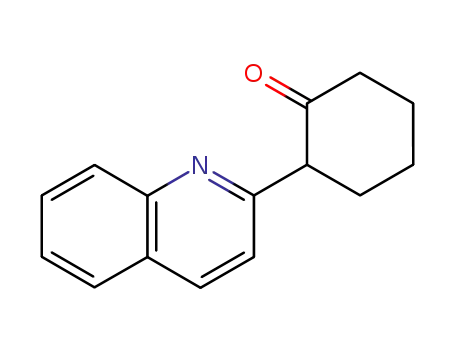 Molecular Structure of 3311-56-6 (Cyclohexanone, 2-(2-quinolinyl)-)