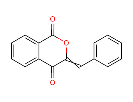 Molecular Structure of 1681-79-4 ((Z)-3-Benzylidene-3H-isochromene-1,4-dione ,97%)